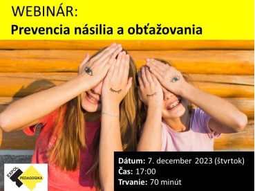 Prevencia násilia a obťažovania | 07.12.2023