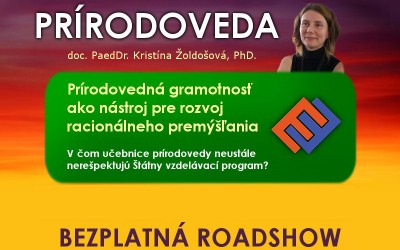 Spustili sme prihlasovanie na bezplatnú roadshow PRÍRODOVEDA